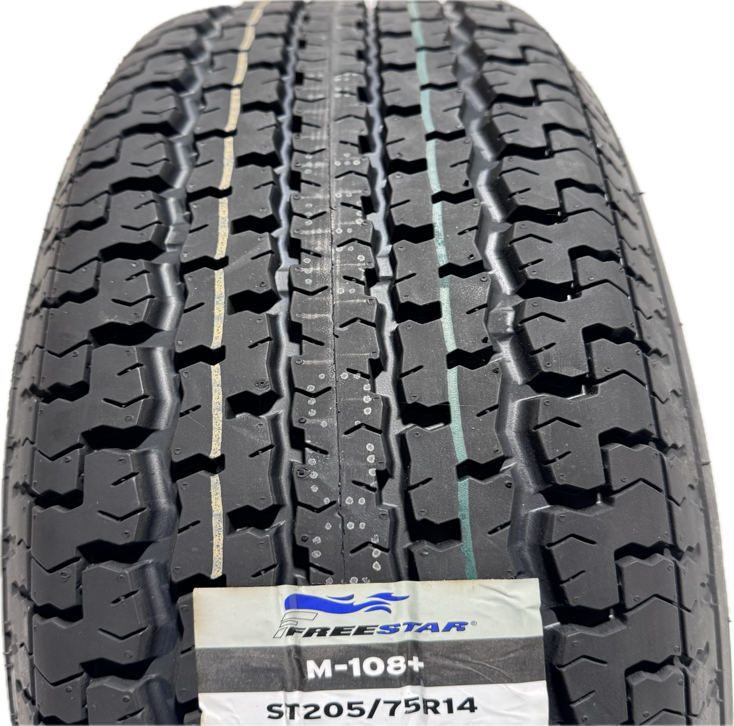 ST 205/75R14 Load Range D Freestar Radial Trailer Tire on Mod Wheel 5x4.5 Lug