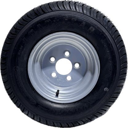 20.5x8-10 (205/65-10) Load Range E Loadstar Trailer Tire on Wheel 5x4.5 Lug