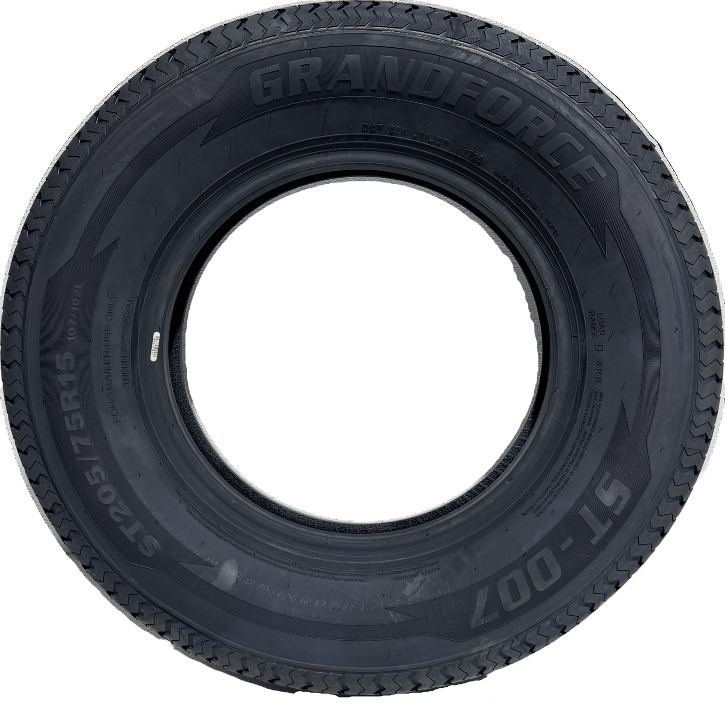 ST 205/75R15 Load Range D Grandforce Tire Only