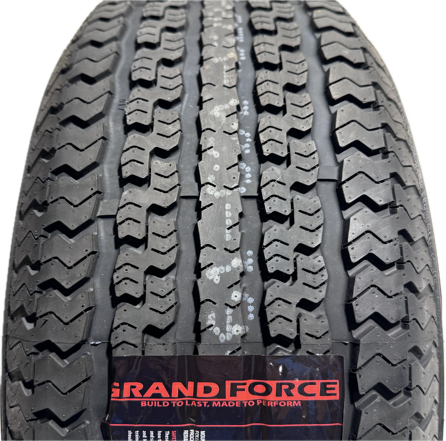 ST 225/75R15 Load Range E Grandforce Radial Trailer Tire on Mod Wheel 5x4.5 Lug