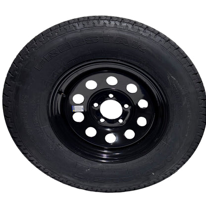 ST 225/75R15 Load Range E Freestar Radial Trailer Tire on Mod Wheel 5x4.5 Lug