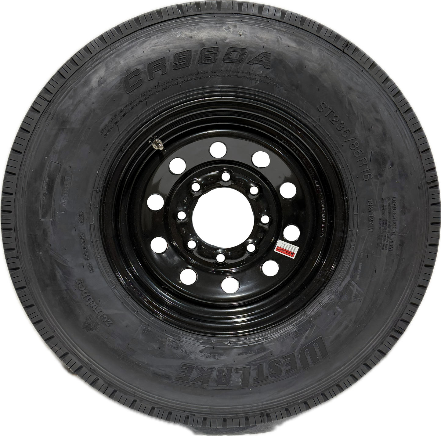 ST 235/85R16 Load Range G Westlake Radial Trailer Tire on Mod Wheel 8 x 6.5 Lug