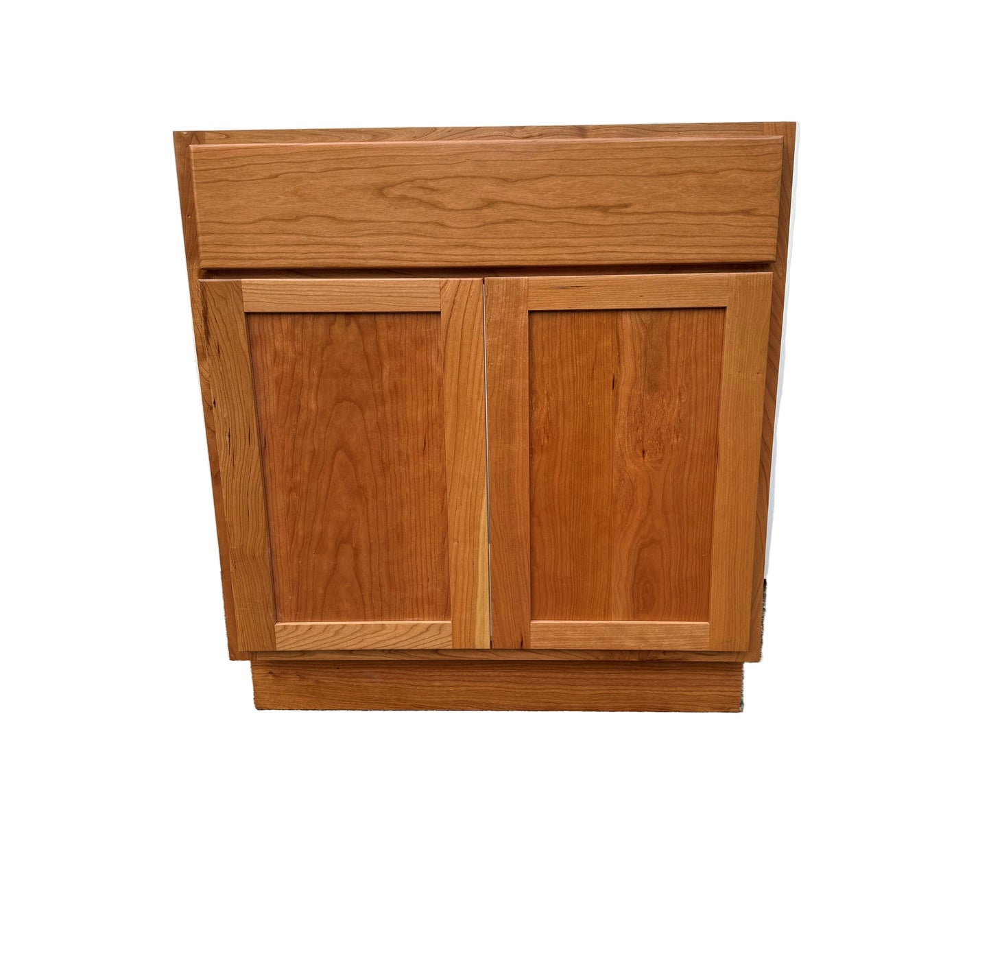 24" Wide Cherry Vanity Base Cabinet