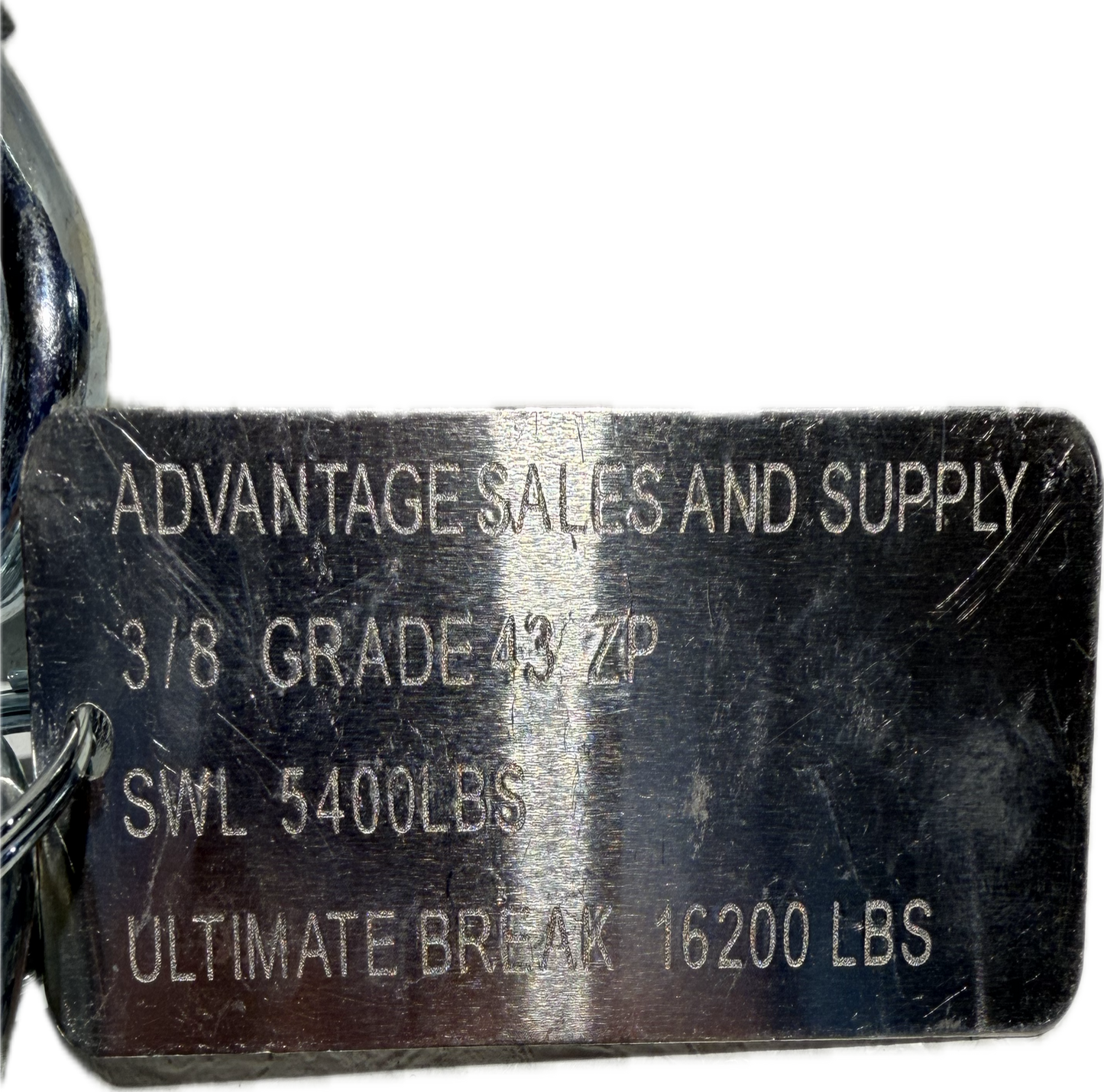 Safety Chain 3/8 16,200 LBS