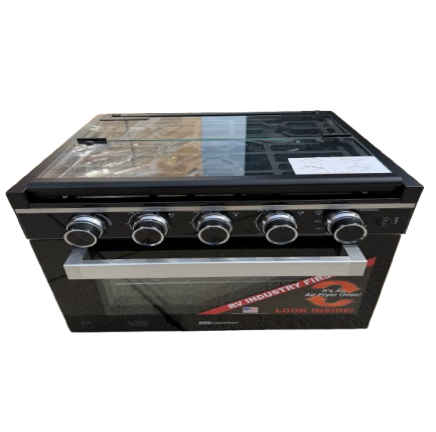 Suburban 17" 3-Burner Range Air Fryer Over