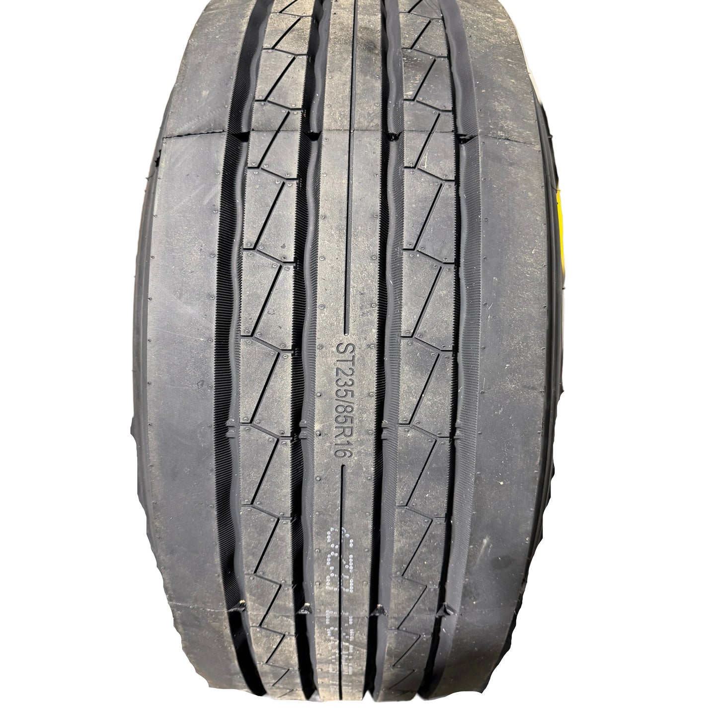 ST 235/85R16 8x6.5 Lug Load Range G Grandfore Radial Trailer Tire on Mod Wheel