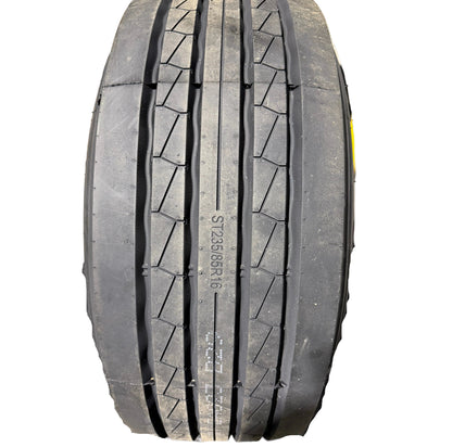 ST 235/85R16 8x6.5 Lug Load Range G Grandfore Radial Trailer Tire on Mod Wheel