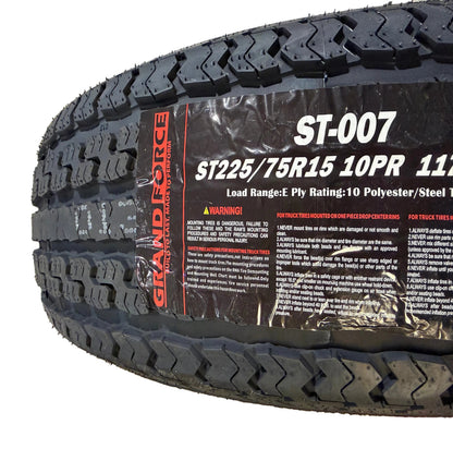 ST 225/75R15 Load Range E Grandforce Tire Only