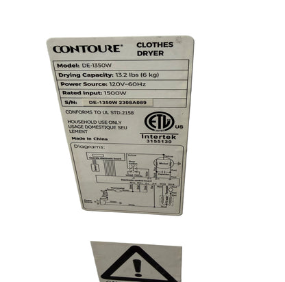 Contoure Dryer 24" Stackable Front Load