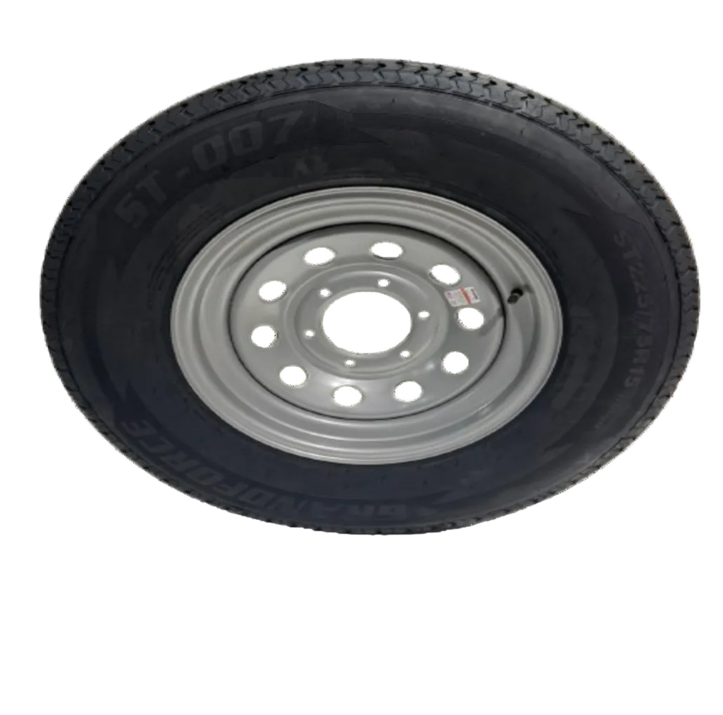 ST 225/75R15 6x5.5 Lug Load Range E Grandforce Radial Trailer Tire on Mod Wheel