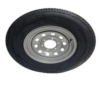 ST 225/75R15 6x5.5 Lug Load Range E Grandforce Radial Trailer Tire on Mod Wheel