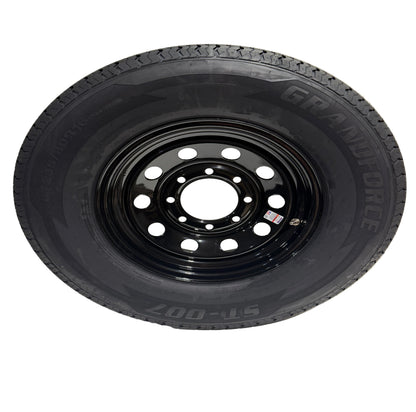 ST 235/80R16 8x6.5 Lug Load Range E  Grandforce Radial Trailer Tire on Mod Wheel