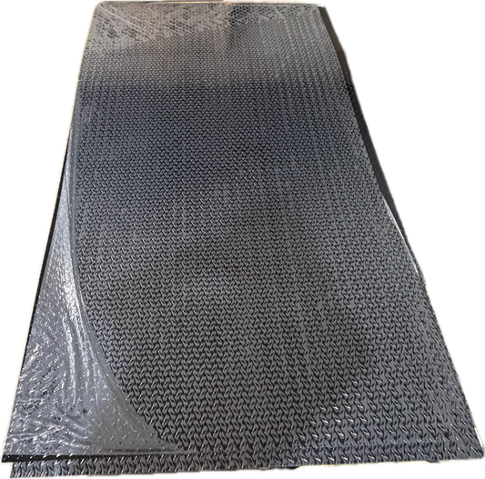 Black Aluminum Diamond Plate .025"x4'x8'